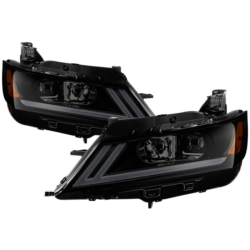 xTune 14-18 Chevy Impala (Excl Limited) DRL Halogen Proj Headlights - Blk Smk (PRO-JH-CIM15-LB-BSM) Headlights SPYDER
