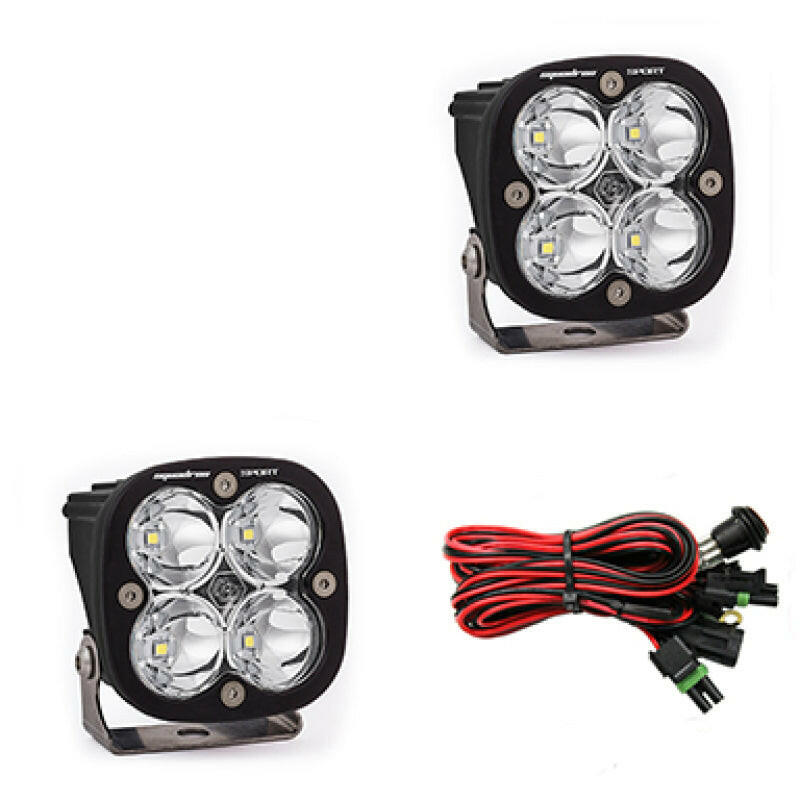 Baja Designs Squadron Sport Spot LED Light Pods - Clear Light Bars & Cubes Baja Designs
