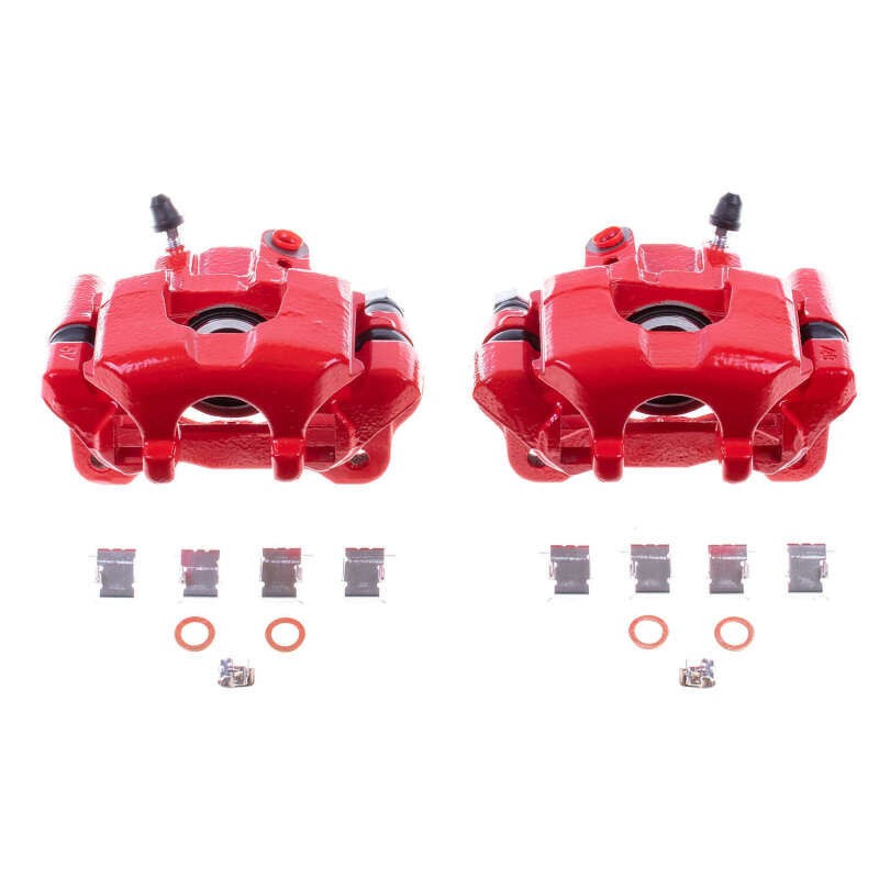 Power Stop 05-10 Scion tC Rear Red Calipers w/Brackets - Pair Brake Calipers - Perf PowerStop