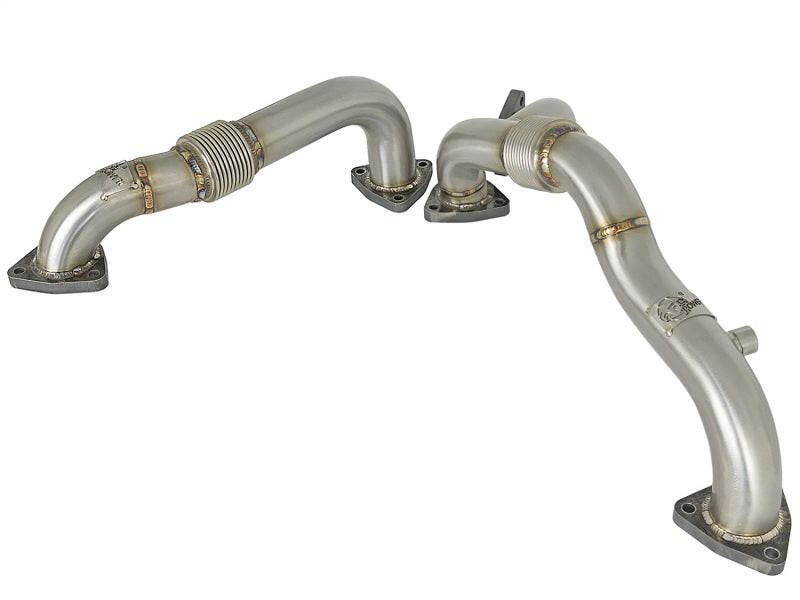 aFe Twisted Steel Header Up-Pipe 08-10 Ford Diesel Trucks V8-6.4L (td) Headers & Manifolds aFe