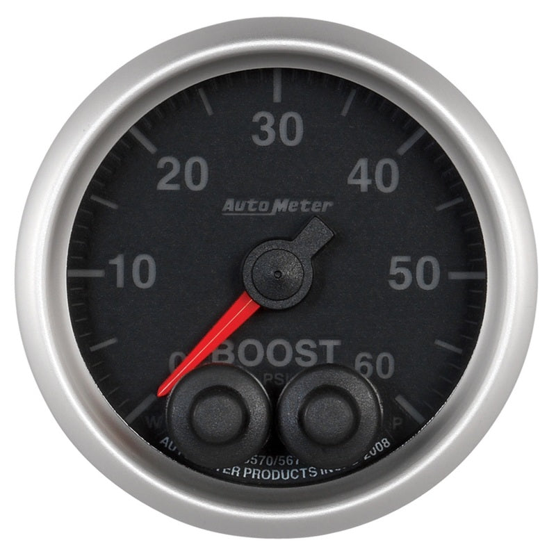 Autometer Elite 52mm 0-60 PSI Boost Peak & Warn w/ Electronic Control Gauge Gauges AutoMeter
