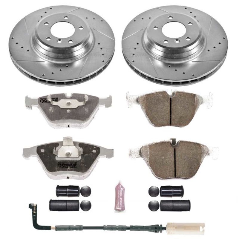 Power Stop 2009 BMW 335i xDrive Front Z26 Street Warrior Brake Kit Brake Kits - Performance D&S PowerStop