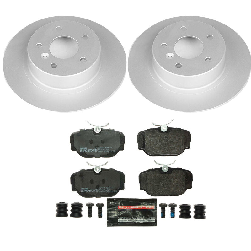 Power Stop 99-04 Land Rover Discovery Rear Euro-Stop Brake Kit Brake Kits - OE PowerStop