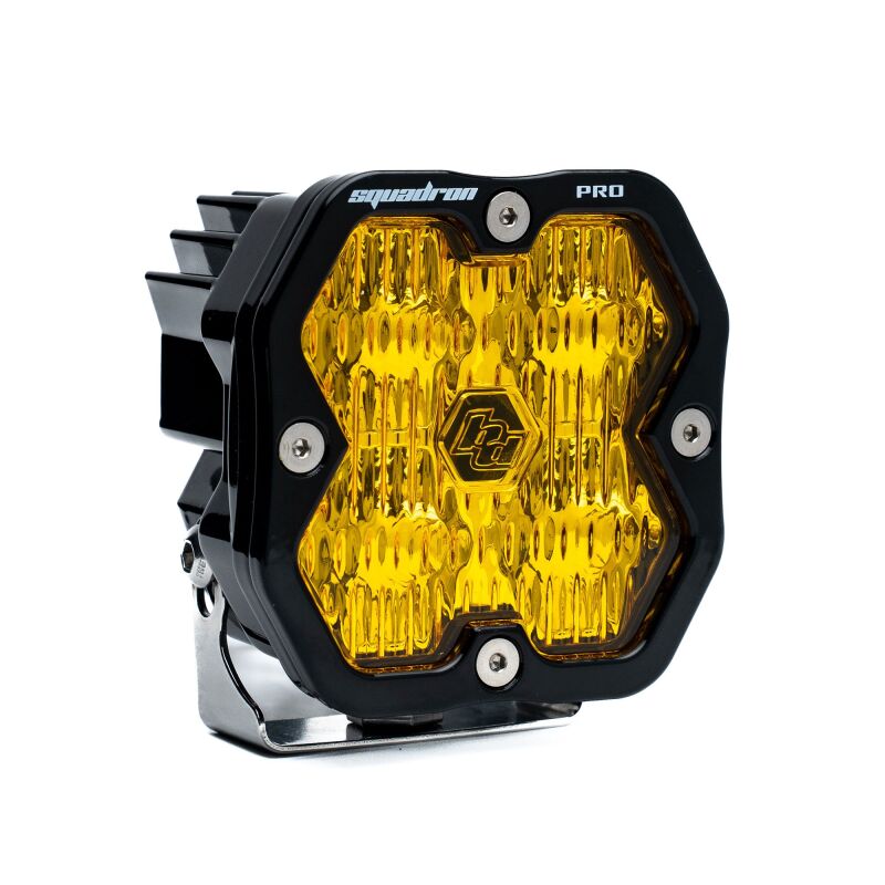 Baja Designs Squadron 2.0 Pro LED Wide Cornering (Single Light) - Baja Amber Light Bars & Cubes Baja Designs