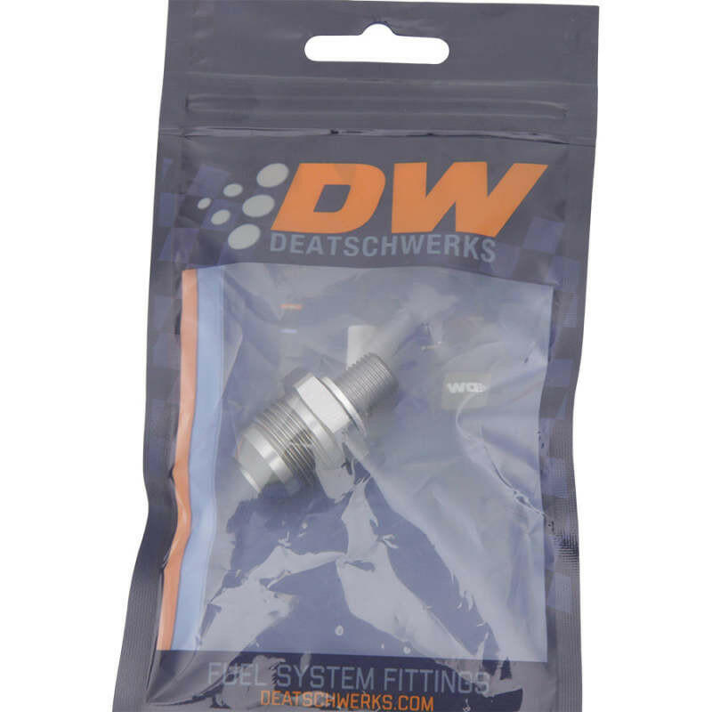 DeatschWerks 8AN Male Flare to M10 X 1.0 Male Metric - Anodized Titanium Fittings DeatschWerks