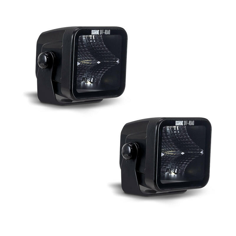 Borne Off-Road Light Pods (Kit of 2) 3x3 Flood Light Bars & Cubes Borne Off-Road