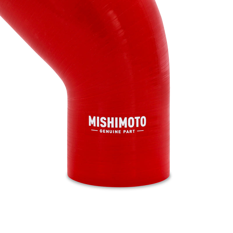 Mishimoto Silicone Reducer Coupler 45 Degree 2.5in to 2.75in - Red Silicone Couplers & Hoses Mishimoto