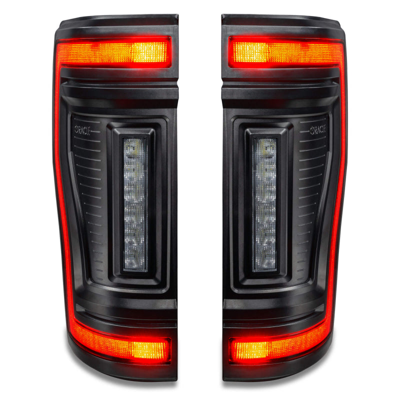 Oracle Lighting 17-22 Ford F-250/350 (Black Series) Flush Mount LED Tail Lights Tail Lights ORACLE Lighting