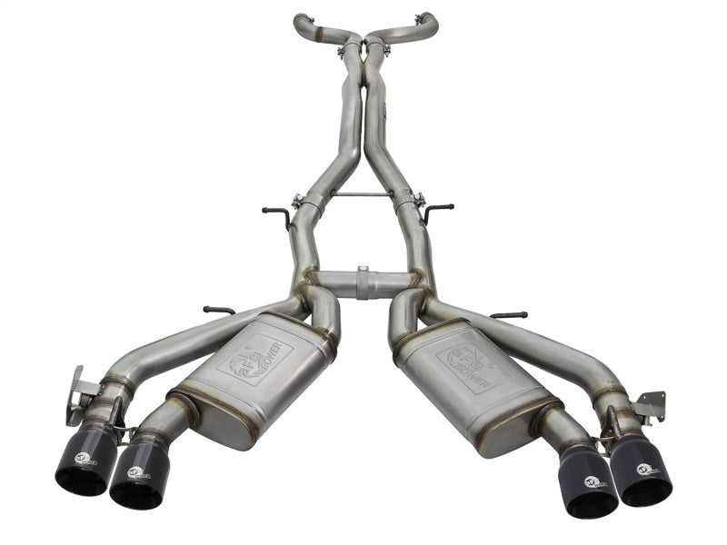 aFe MACHForce XP 3in 304 SS Cat-Back Dual Exhaust w/ Black Tips 16-17 Chevy Camaro SS V8-6.2L Catback aFe
