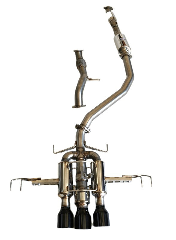 Invidia 22+ HONDA CIVIC TYPE-R FL5 R400 SINGLE LAYER BLACK TIP CAT-BACK (NON POLISH PIPE) Catback Invidia