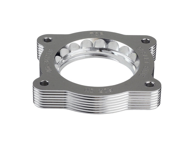aFe 07-13 Chevrolet Silverado 1500/GMC Sierra 1500 Silver Bullet Throttle Body Spacer - Silver Throttle Body Spacers aFe