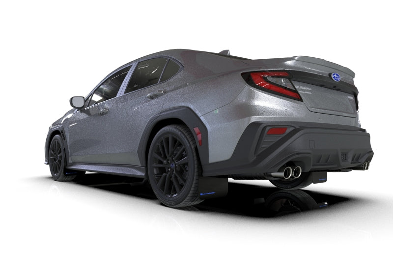 Rally Armor 22-25 Subaru WRX Black UR Mud Flap w/Blue Logo Mud Flaps Rally Armor