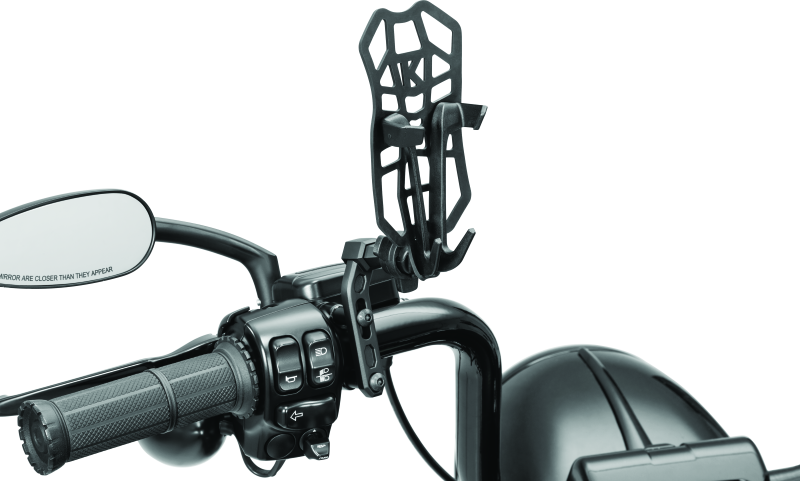 Kuryakyn Free-Flex Device Holder Perch Mount Black Phone Holders Kuryakyn