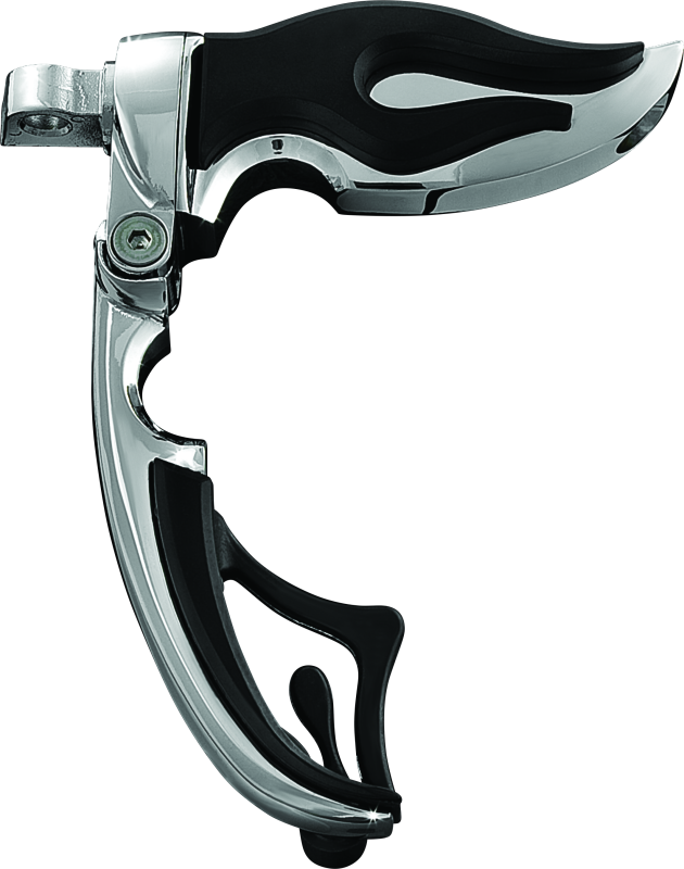 Kuryakyn Flamin Switchblade With Male Mount Adapter Chrome Footpegs Kuryakyn