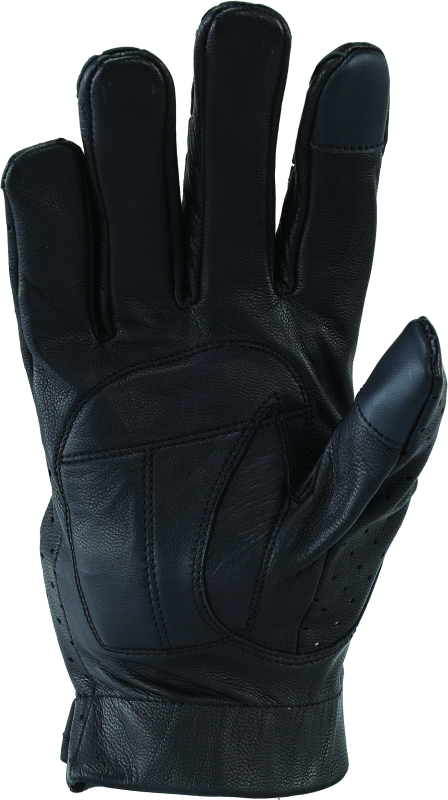 Kuryakyn Leather By River Road Tucson Leather Perforated Gloves Black - Small Gloves Kuryakyn
