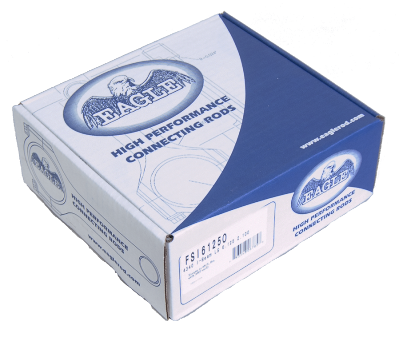 Eagle Chevrolet LS 4340 I-Beam Connecting Rod 6.125in (Set of 8) Connecting Rods - 8Cyl Eagle