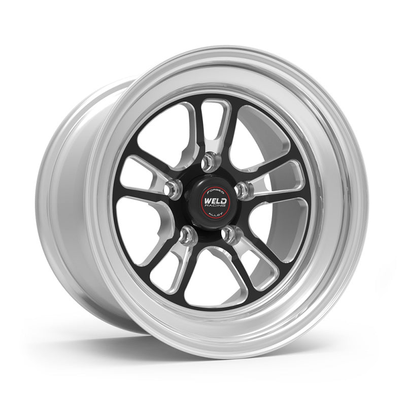 Weld S70 15x16.33 / 5x4.75 BP / 5.5in. BS Black Wheel (Low Pad) - Non-Beadlock Wheels - Forged Weld