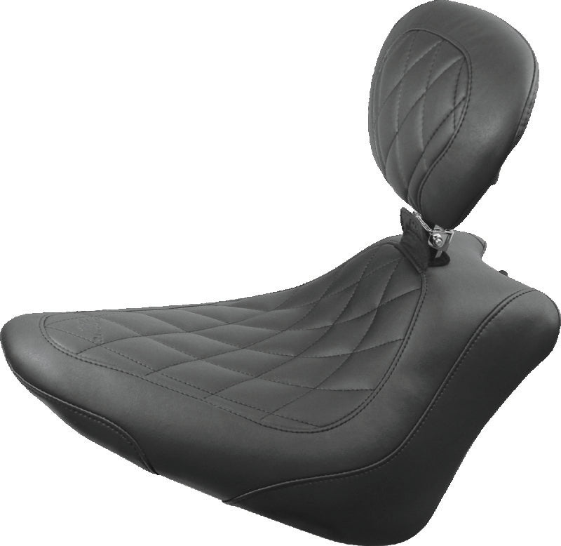 Mustang 99-11 Yamaha V-Star 1100 Custom Fender Bib w/Studs - Black Fender Bibs Mustang Motorcycle