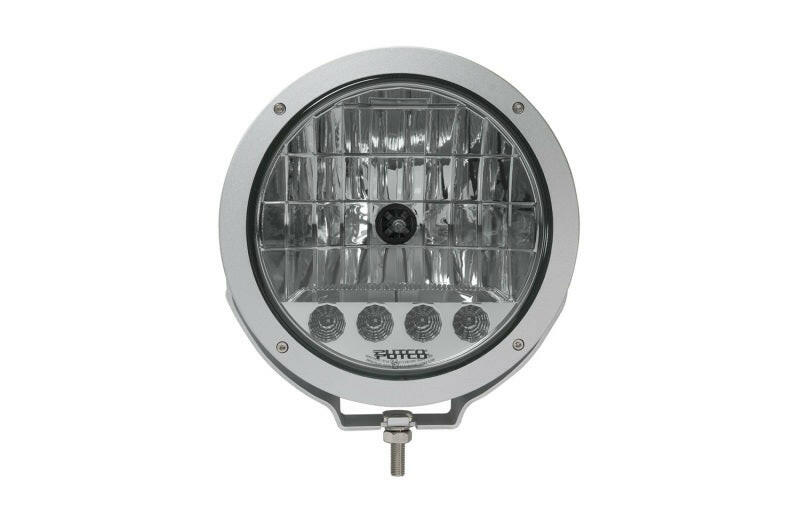 Putco HID Lamp w/4 LED DayTime Running Lights - 9in Silver Housing w/ Clear Lens HID Off Road Lamps Light Bars & Cubes Putco