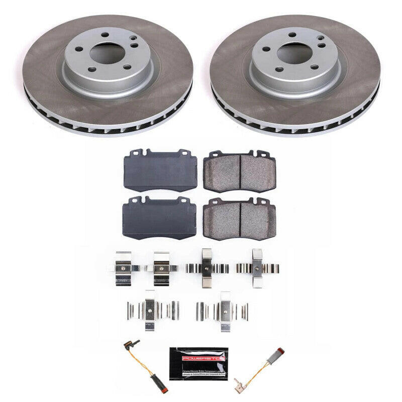 Power Stop 2006 Mercedes-Benz CLS500 Front Semi-Coated Rotor Kit Brake Kits - Performance Blank PowerStop