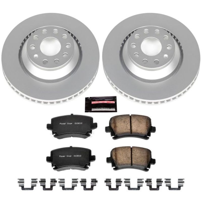 Power Stop 09-17 Volkswagen CC Rear Z23 Evolution Sport Coated Brake Kit Brake Kits - Performance D&S PowerStop