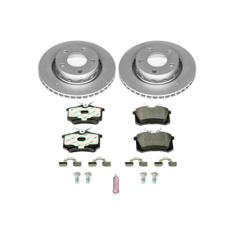 Power Stop 00-04 Audi A6 Quattro Rear Euro-Stop Brake Kit Brake Kits - OE PowerStop