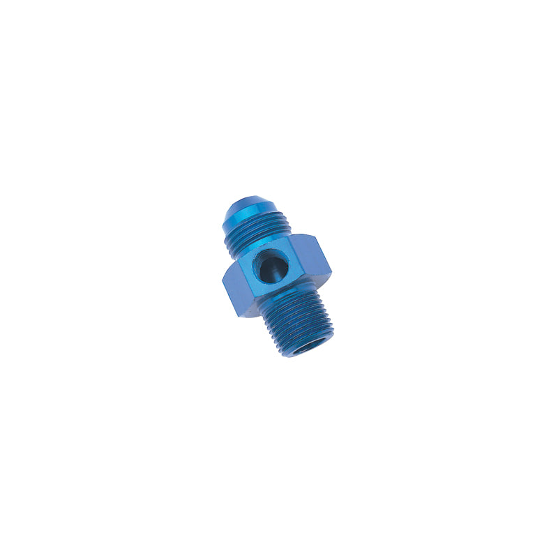 Russell Performance -6 AN Flare to 3/8in Pipe Pressure Adapter (Blue) Fittings Russell