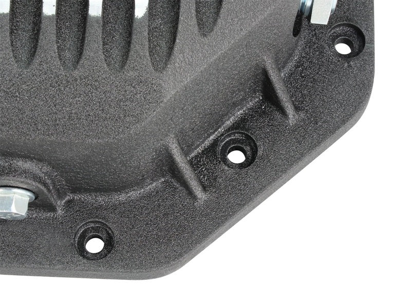 AFE Rear Differential Cover (Black Machined; Pro Series); Dodge/RAM 94-14 Corporate 9.25 (12-Bolt) Diff Covers aFe