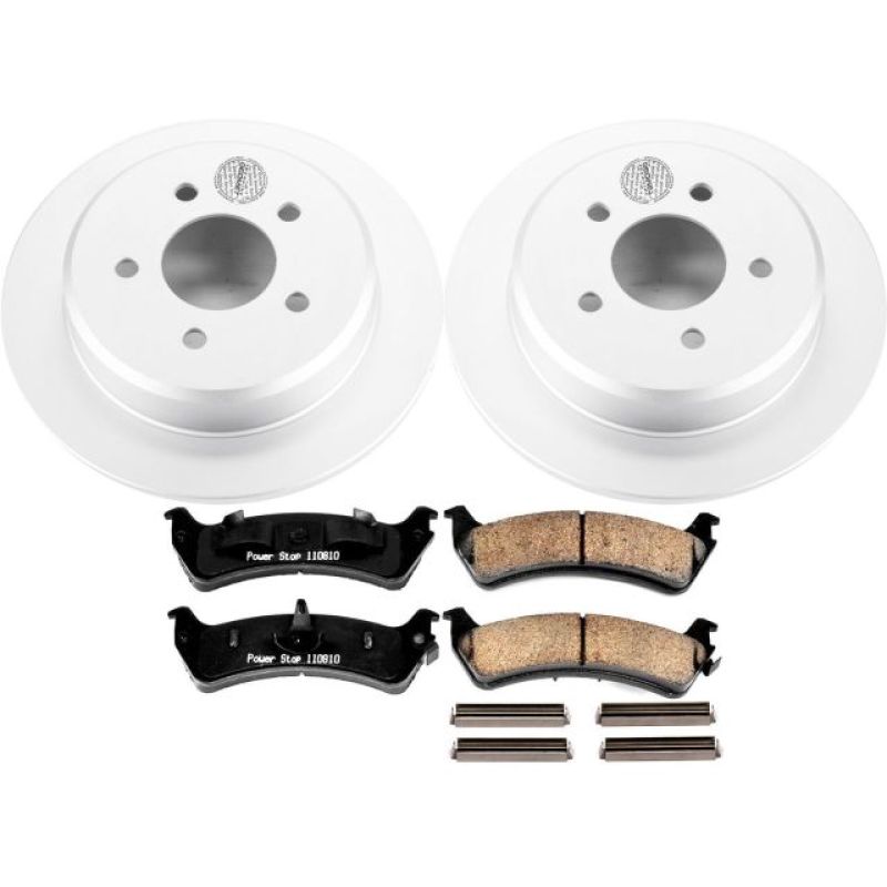 Power Stop 01-02 Ford Explorer Sport Rear Z17 Evolution Geomet Coated Brake Kit Brake Kits - Performance Blank PowerStop