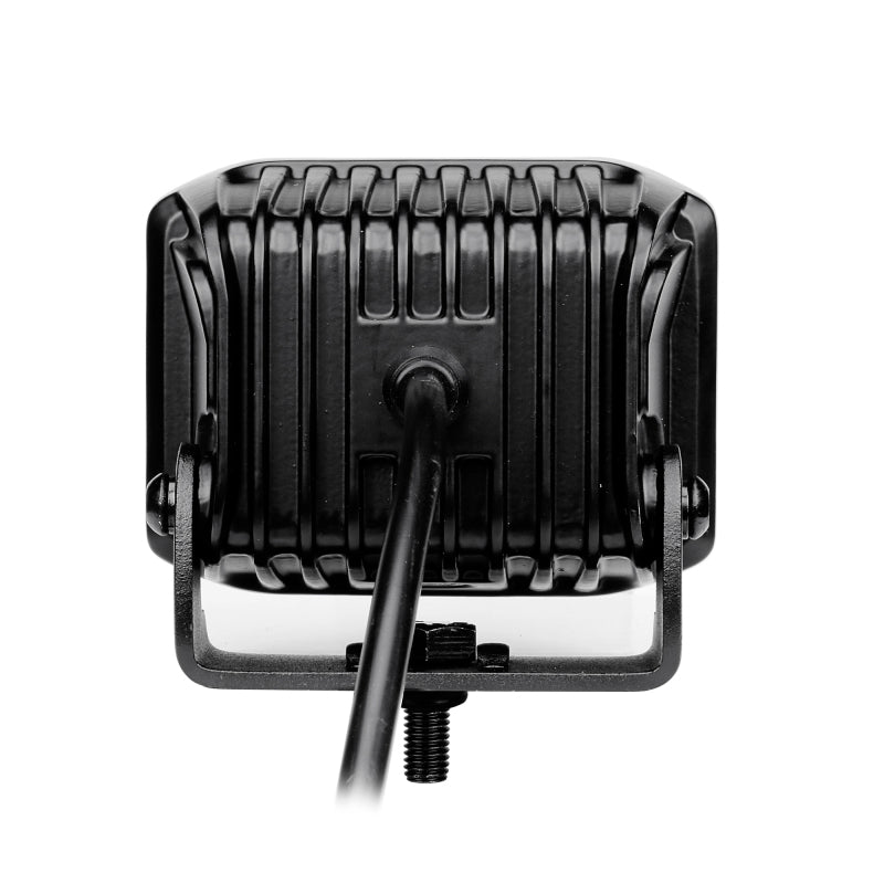 Go Rhino Xplor Blackout Series Cube LED Sideline Spot Light Kit (Surface Mount) 4x3 - Blk (Pair) Light Bars & Cubes Go Rhino