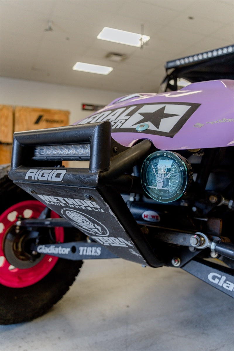 Rigid Industries x SHREDDY 360-Series 4in Lights w/Wt Bcklght (2) + 6 Covers (2 Pink/2 Teal/2 Blk) Light Bars & Cubes Rigid Industries