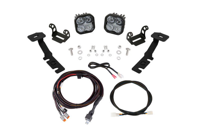 Diode Dynamics 19-25 Toyota RAV4 SS3 LED Ditch Light Kit - Pro White Combo Light Bars & Cubes Diode Dynamics