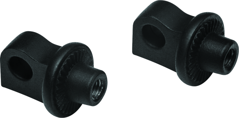 Kuryakyn Adjustable Stop Splined Peg Adapter Black Footpegs Kuryakyn