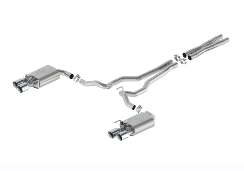 Ford Racing 2024 Mustang 5.0L Sport Cat-Back Exhaust - Chrome Tips Catback Ford Racing