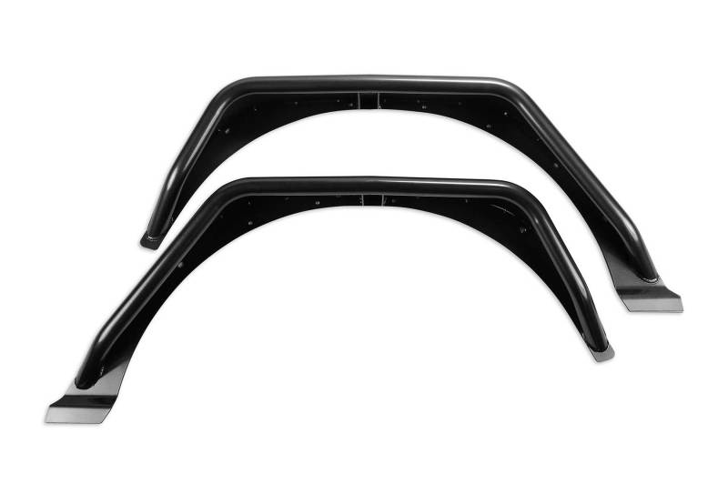 Fabtech 18-21 Jeep JL 4WD Rear Steel Tube Fenders - Textured Black Fender Flares Fabtech