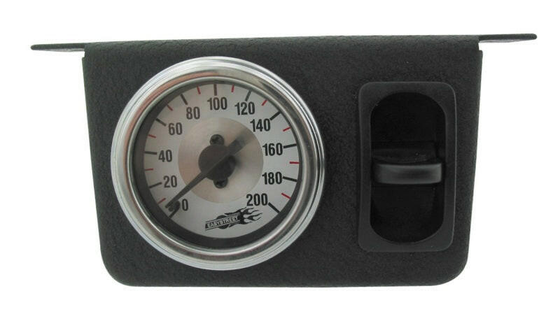 Air Lift Single Needle Gauge Panel With One Paddle Switch- 200 PSI Gauges Air Lift