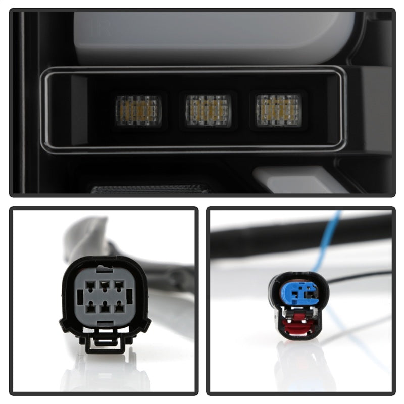 Spyder GMC Sierra 19-20 Incandescent Bulb Model Only LED Tail Lights-Black Smoke ALT-YD-GS19-LED-BSM Tail Lights SPYDER