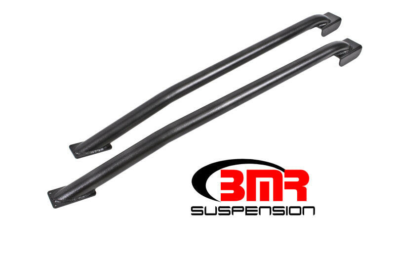 BMR 79-04 Fox Mustang Hardtop Only Weld-On Boxed STD. Subframe Connectors - Black Hammertone Chassis Bracing BMR Suspension