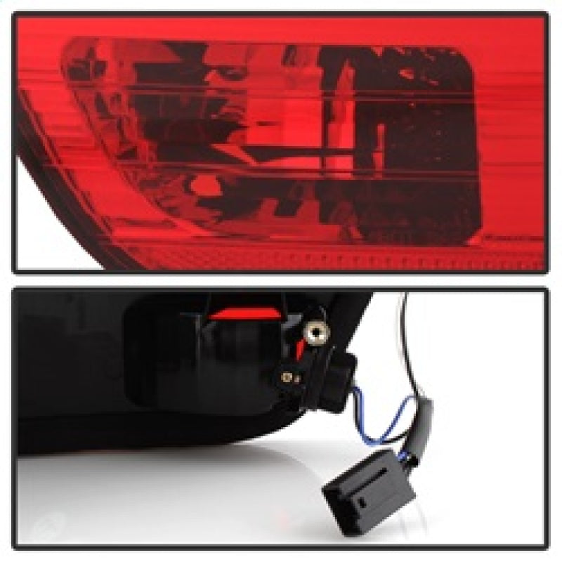Spyder BMW E53 X5 00-06 4PCS Euro Style Tail Lights- Red Clear ALT-YD-BE5300-RC Tail Lights SPYDER