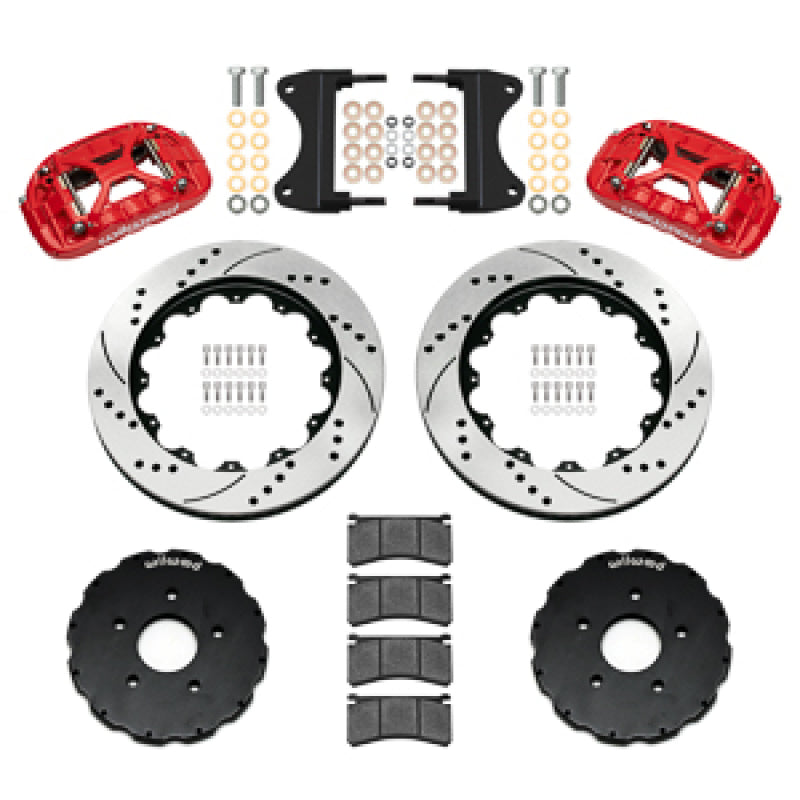 Wilwood 14-19 Chevrolet Corvette C7 Forged XRS6R Front BBK - 14.00 Rotor SRP - Red Big Brake Kits Wilwood