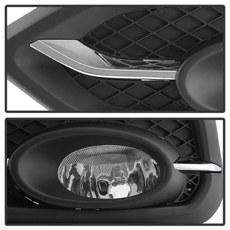 Spyder Honda Civic 2014-2015 2Dr/Coupe (EX Model Only)OEM Fog Light W/Switch- Clear FL-HC2014-2D-C Fog Lights SPYDER