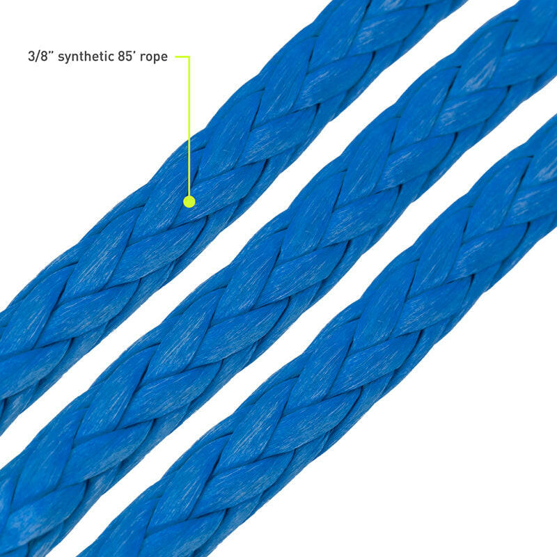 Borne Off-Road Synthetic Rope - 3/8in x 85ft - Blue Winch Accessories Borne Off-Road
