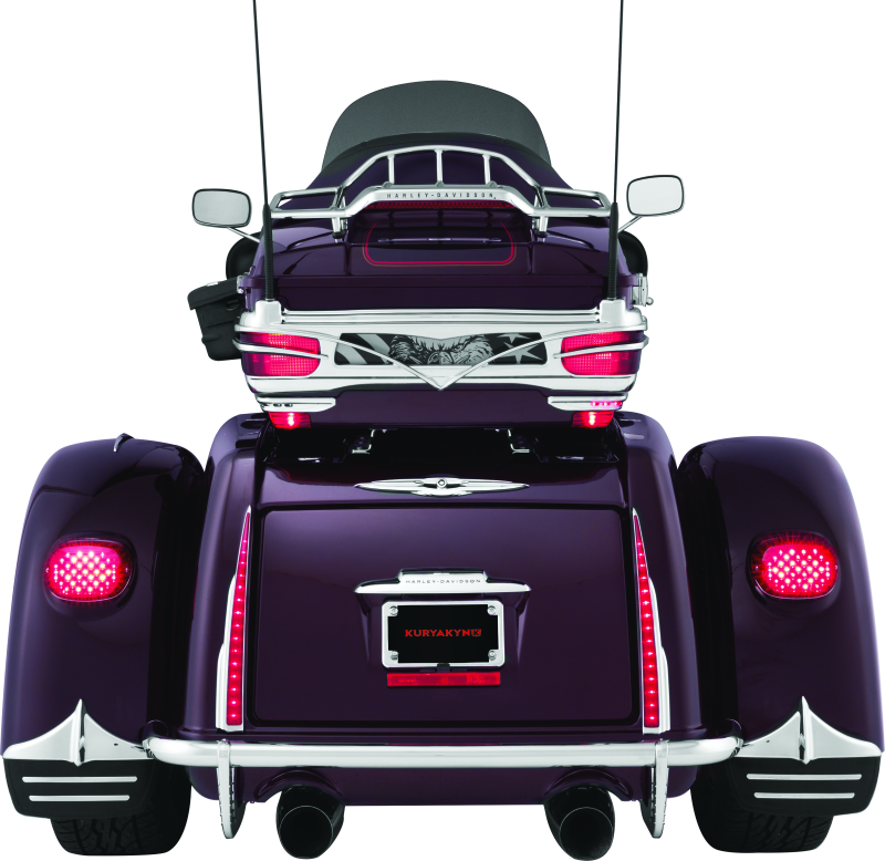 Kuryakyn Rear Mud Flaps For Trikes Chrome Mud Flaps Kuryakyn