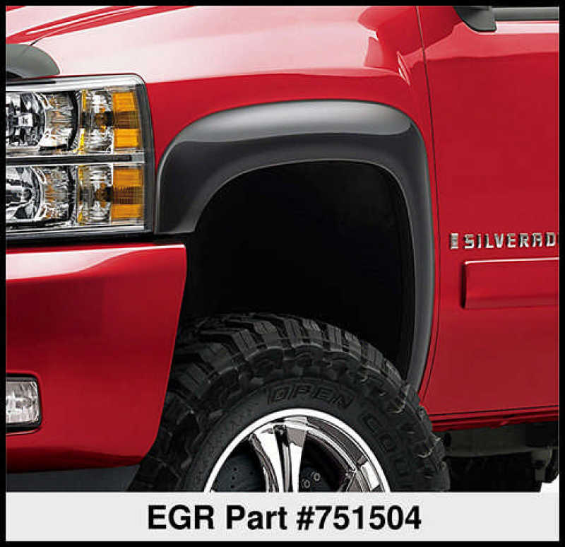 EGR 07-13 Chev Silverado 6-8ft Bed Rugged Look Fender Flares - Set (751504) Fender Flares EGR