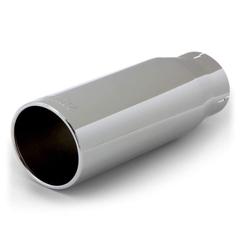 Banks Power Tailpipe Tip Kit - SS Round Straight Cut - Chrome - 3.5in Tube - 4.38in X 12in Tips Banks Power