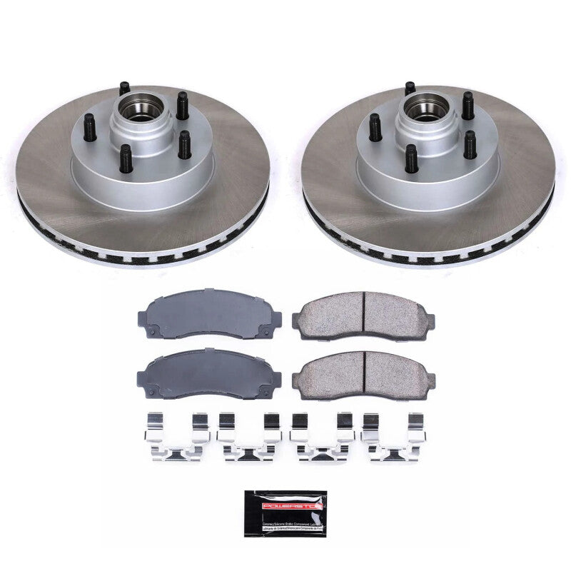 Power Stop 03-09 Mazda B4000 Front Semi-Coated Rotor Kit Brake Kits - Performance Blank PowerStop
