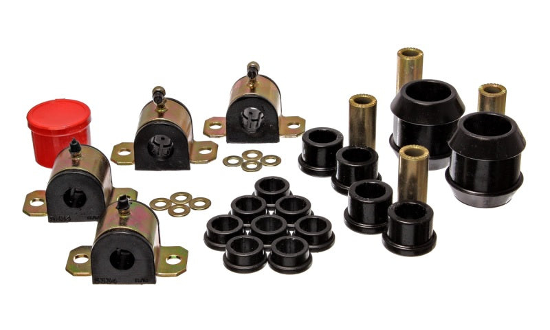 Energy Suspension 00-05 Toyota Celica Black Hyper-Flex Master Bushing Set Bushings - Full Vehicle Kits Energy Suspension