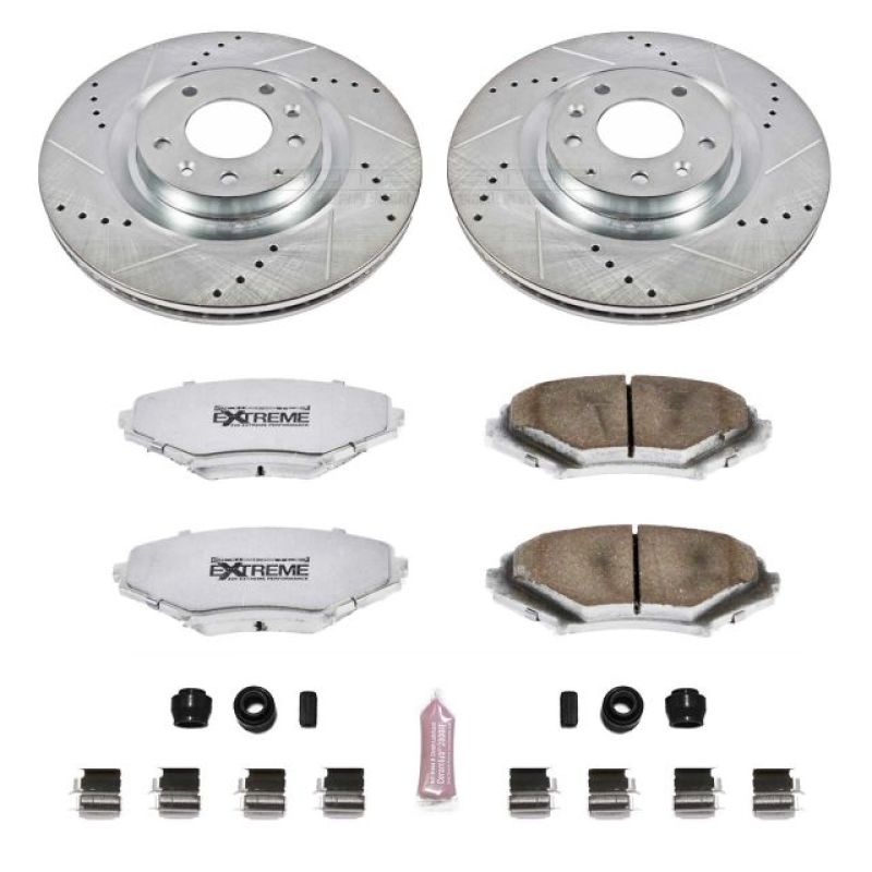 Power Stop 04-11 Mazda RX-8 Front Z26 Street Warrior Brake Kit Brake Kits - Performance D&S PowerStop