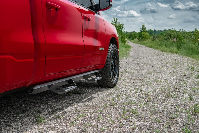 N-Fab Predator PRO 2019 Dodge Ram 1500 Crew Cab All Beds - Tex. Black - Cab Length Nerf Bars N-Fab