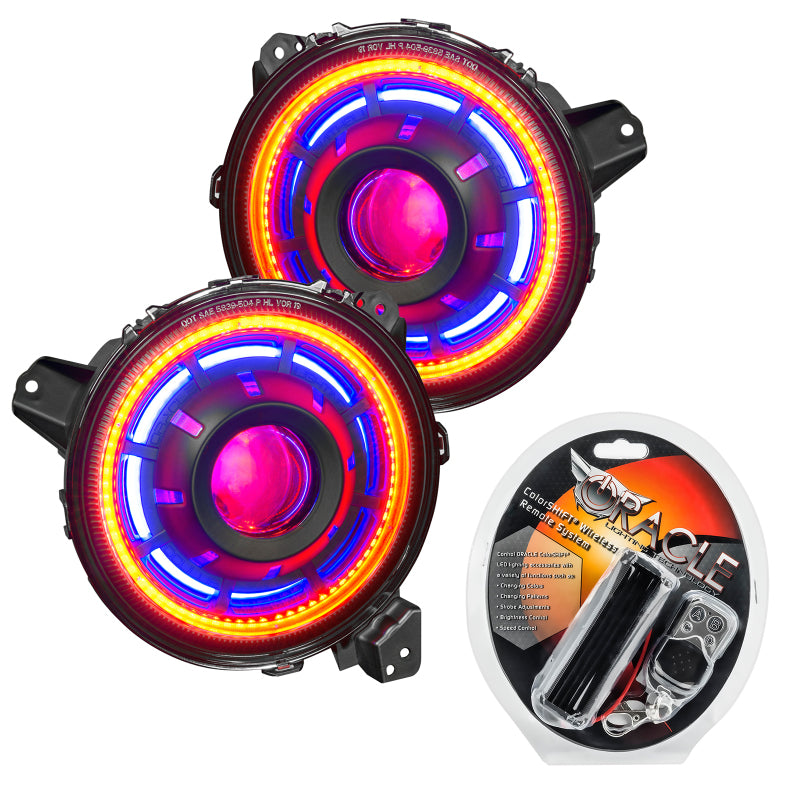 Oracle Oculus Bi-LED Projector Headlights for Jeep JL/Gladiator JT - ColorSHIFT Headlights ORACLE Lighting